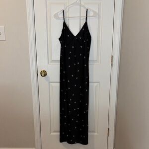 Black Maxi Slip Dress